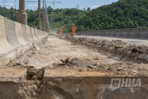 Ремонтные работы на Молитовском мосту