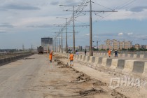 Ремонтные работы на Молитовском мосту