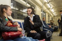 Флэшмоб Пушкин едет на метро прошел в Нижнем Новгороде