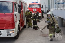 Пожарные спасли пострадавших и ликвидировали условное возгорание в здании Речного вокзала в Нижнем Новгороде