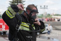 Пожарные спасли пострадавших и ликвидировали условное возгорание в здании Речного вокзала в Нижнем Новгороде