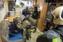 Пожарные спасли пострадавших и ликвидировали условное возгорание в здании Речного вокзала в Нижнем Новгороде