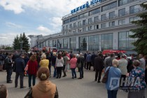 Пожарные спасли пострадавших и ликвидировали условное возгорание в здании Речного вокзала в Нижнем Новгороде