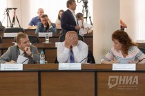 Депутаты гордумы Нижнего Новгорода VI созыва Максим Жук, Андрей Дранишников и Надежда Мельникова (слева направо)