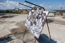 Заброшенная стройка на Нижневолжской набережной превратилась в площадку для стрит-арта