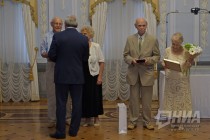 Чествование супружеских пар, проживших в браке 67,5 лет