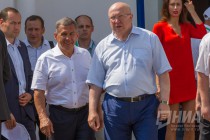 Празднование национального татаро-башкирского праздника Сабантуй в Нижнем Новгороде