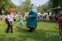 Празднование национального татаро-башкирского праздника Сабантуй в Нижнем Новгороде
