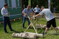 Празднование национального татаро-башкирского праздника Сабантуй в Нижнем Новгороде