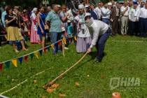 Празднование национального татаро-башкирского праздника Сабантуй в Нижнем Новгороде