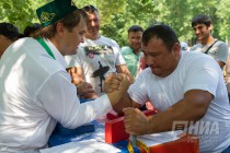 Празднование национального татаро-башкирского праздника Сабантуй в Нижнем Новгороде