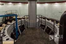 Водяная турбина на Нижегородской ГЭС, мощностью 70000 квт. и совершает 62,5 оборота в минуту