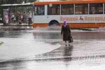 Сильный ливень прошел в Нижнем Новгороде