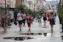 Сильный ливень прошел в Нижнем Новгороде