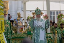 Патриарх Московский и всея Руси Кирилл также возглавил праздничную литургию в Серафимо-Дивеевском монастыре