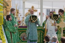 Патриарх Московский и всея Руси Кирилл также возглавил праздничную литургию в Серафимо-Дивеевском монастыре