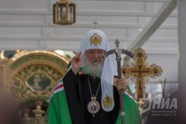 Патриарх Московский и всея Руси Кирилл также возглавил праздничную литургию в Серафимо-Дивеевском монастыре