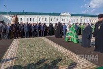 Патриарх Московский и всея Руси Кирилл освятил основание будущего собора в Саровской пустыни в Нижегородской области