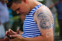 Празднование Дня Воздушно-десантных войск в Нижнем Новгороде.