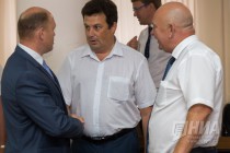 Михаил Шаров, Лев Лаптев и Александр Нагин (слева направо)