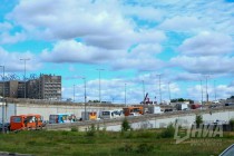 Движение затруднено на подъезде к метромосту