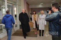 Юрий Лебедев принял участие в голосовании на выборах депутатов ГД РФ VII созыва и ЗС НО