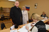 Юрий Лебедев принял участие в голосовании на выборах депутатов ГД РФ VII созыва и ЗС НО