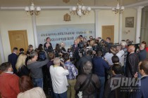 Перед началом несостоявшегося заседания Законодательного собрания Нижегородской области VI созыва