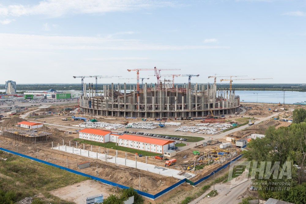 Строящийся стадион к ЧМ-2018 в Нижнем Новгороде