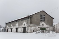 Территория речного порта Нижнего Новгорода