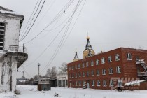 Территория речного порта Нижнего Новгорода