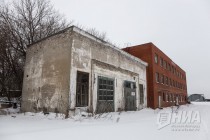 Территория речного порта Нижнего Новгорода