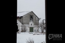 Территория речного порта Нижнего Новгорода