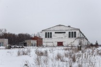 Территория речного порта Нижнего Новгорода