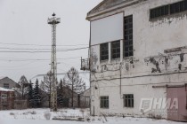 Территория речного порта Нижнего Новгорода