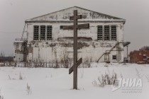 Территория речного порта Нижнего Новгорода