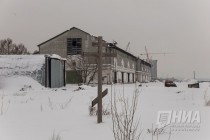 Территория речного порта Нижнего Новгорода