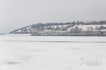 Территория речного порта Нижнего Новгорода