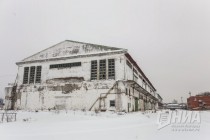 Территория речного порта Нижнего Новгорода