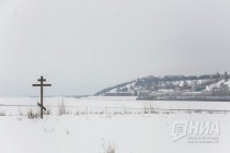 Территория речного порта Нижнего Новгорода