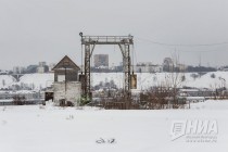 Территория речного порта Нижнего Новгорода