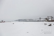 Территория речного порта Нижнего Новгорода