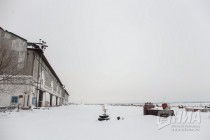 Территория речного порта Нижнего Новгорода