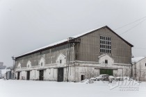 Территория речного порта Нижнего Новгорода