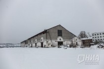 Территория речного порта Нижнего Новгорода