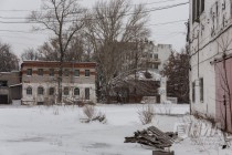 Территория речного порта Нижнего Новгорода