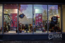 Новогоднее оформление центральных улиц и площадей города