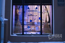 Новогоднее оформление центральных улиц и площадей города