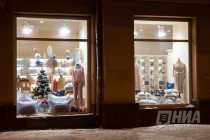 Новогоднее оформление центральных улиц и площадей города