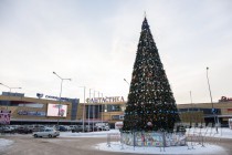 Новогоднее оформление центральных улиц и площадей города